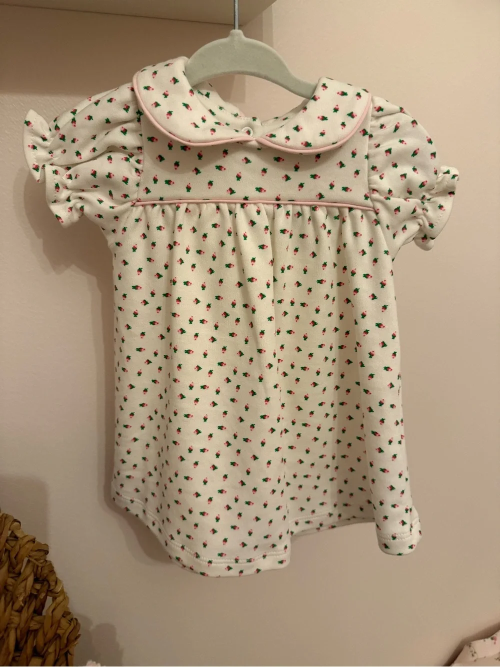 The Beaufort Bonnet Company Cream Floral Peter Collar Pajama Nightgown